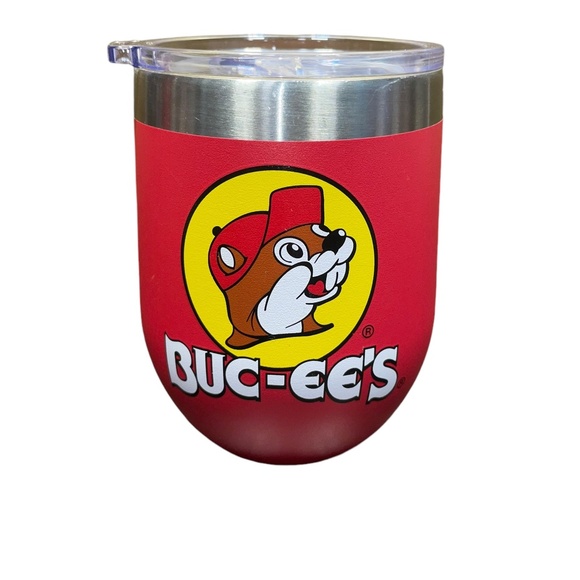 Buc-ee's Stainless Steel Wine Red Tumbler Vacuum Double Wall Insulation W/lid - Picture 1 of 5